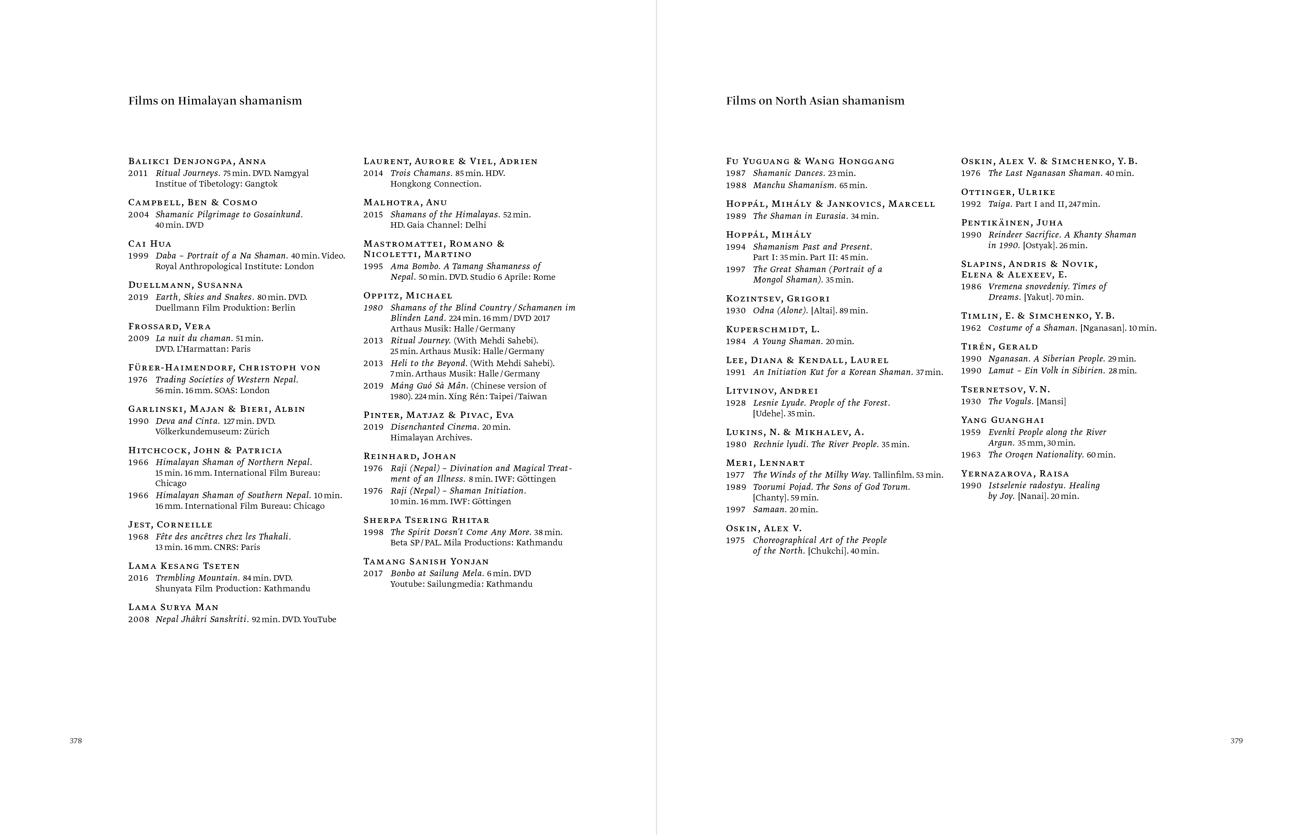 Galerie Buchholz | Michael Oppitz – Shamans of the Blind Country – 378379